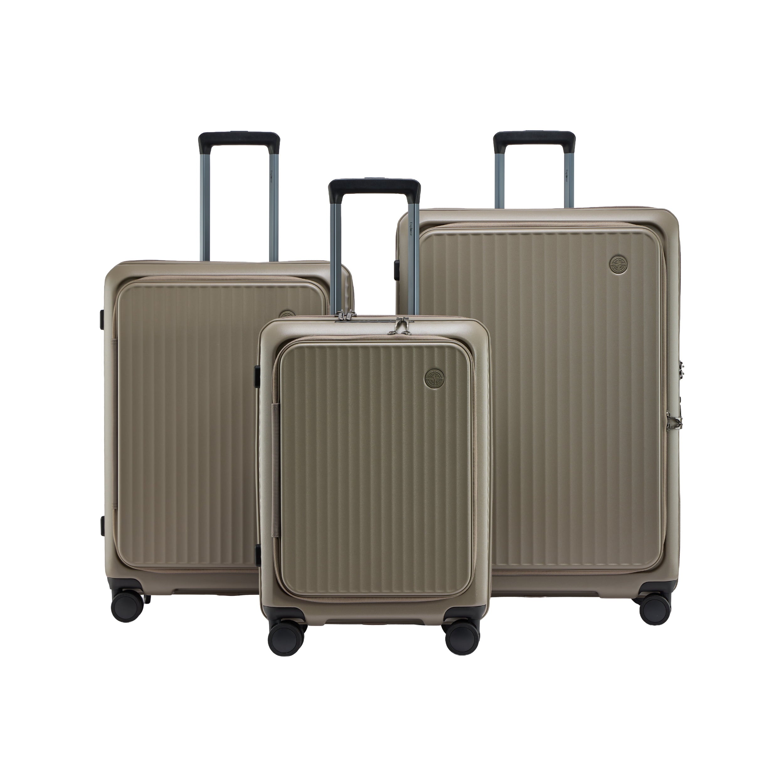 Explorer Luggage Light Coffee Explorer Terra 3-Piece Expandable Luggage Set