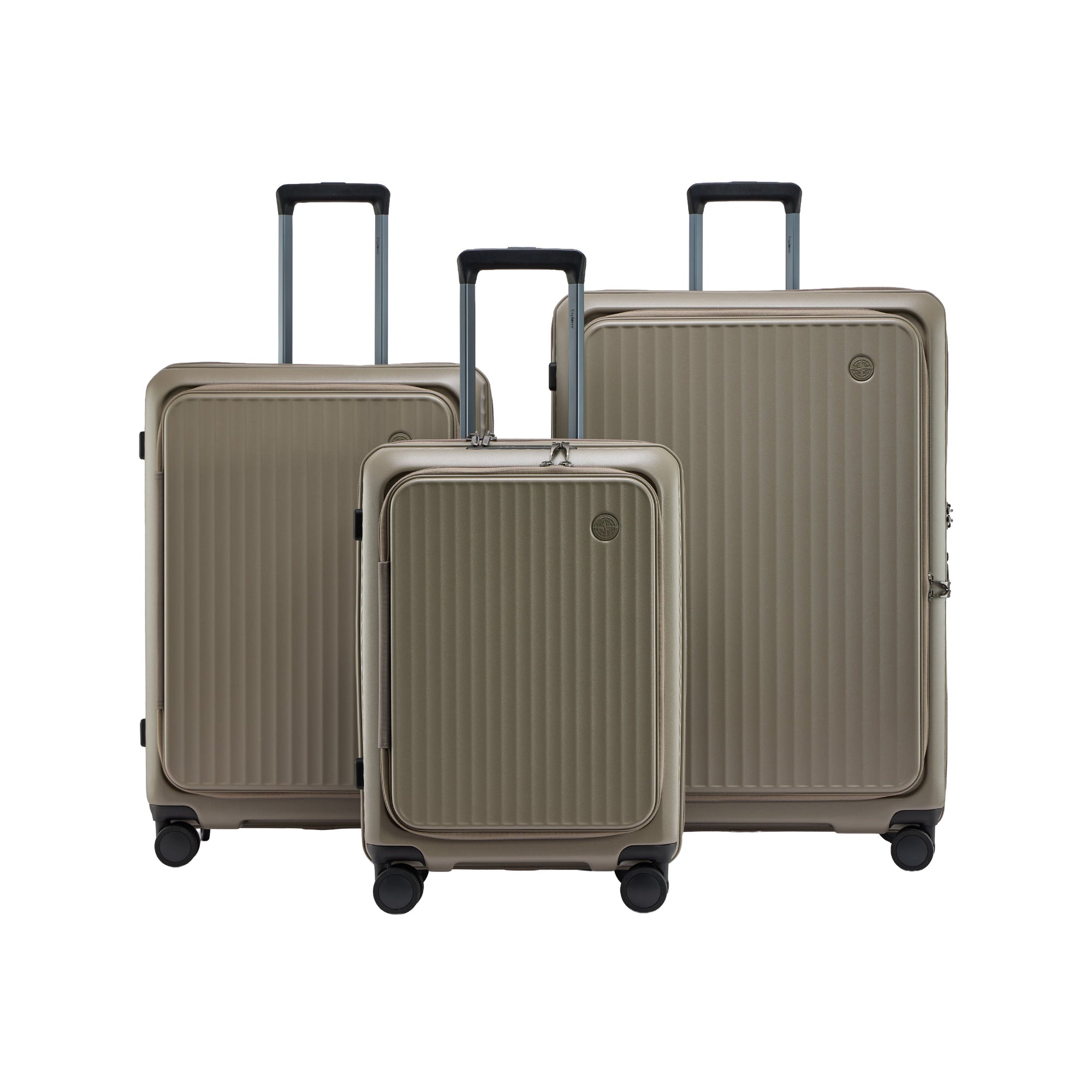 Explorer Luggage Light Coffee Explorer Terra 3-Piece Expandable Luggage Set