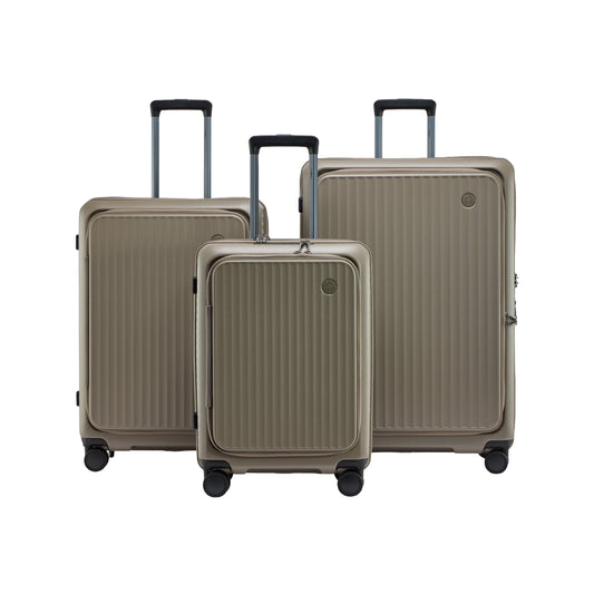 Explorer Luggage Light Coffee Explorer Terra 3-Piece Expandable Luggage Set