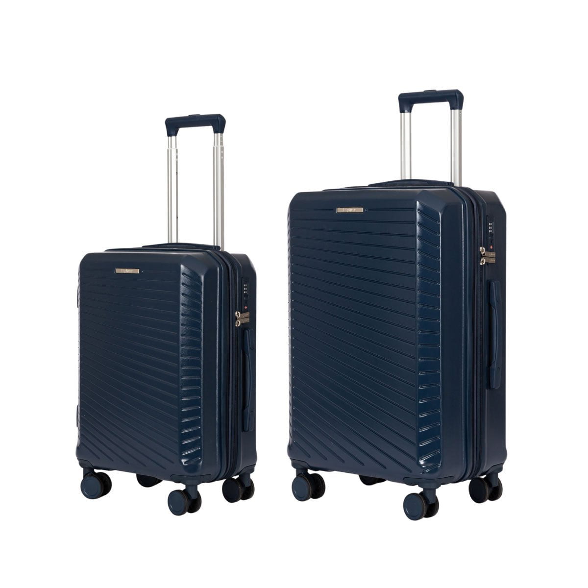 Explorer Luggage Navy Explorer Passport Anti-Theft Expandable 2-Piece Luggage Set (Carry-On and Medium)