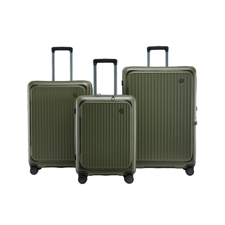 Explorer Luggage Safari Green Explorer Terra 3-Piece Expandable Luggage Set