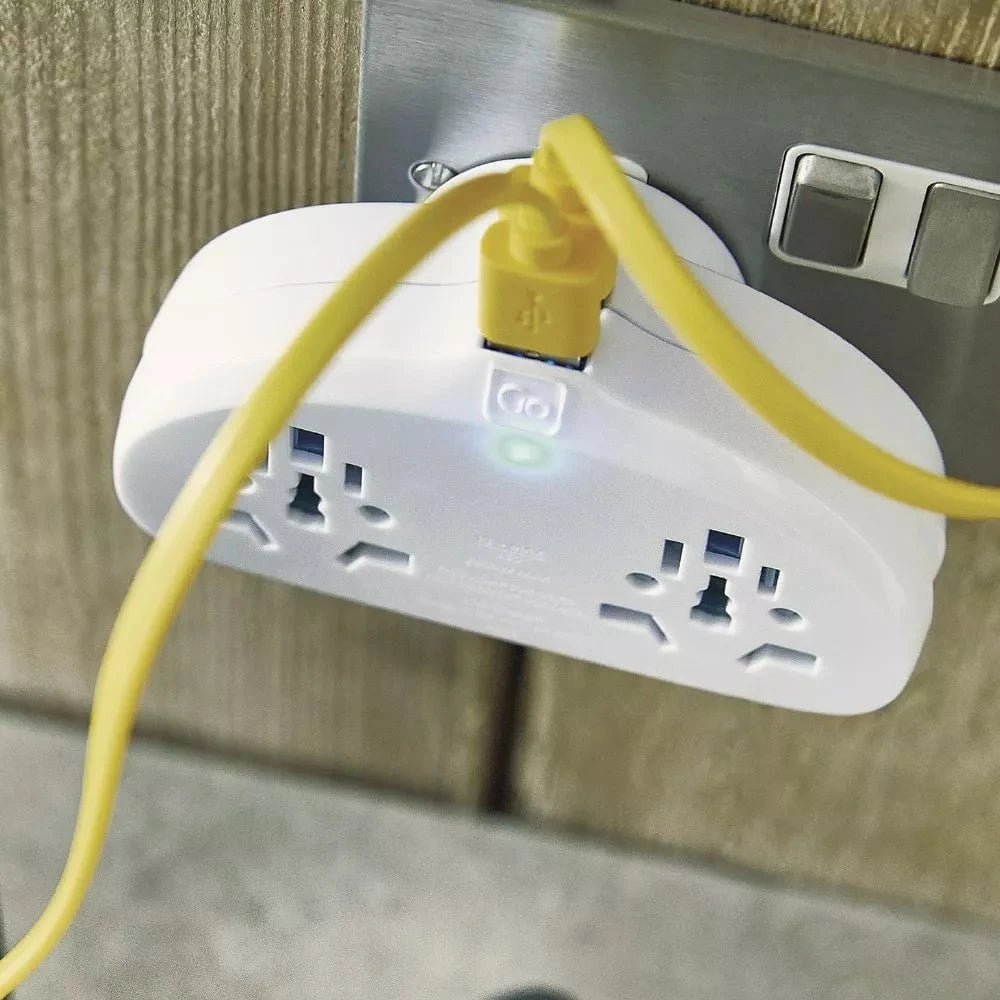 Go Travel Adapter White Go Travel World-EU Adaptor Duo + USB