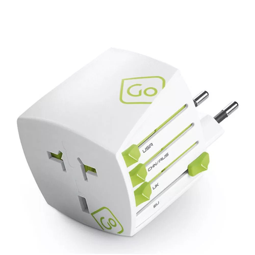 Go Travel Adapter White Go Travel Worldwide Adaptor (Unearthed)