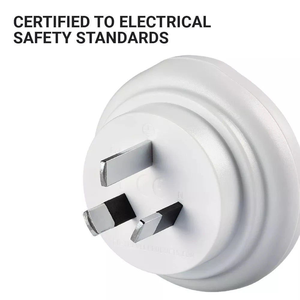 Go Travel Adapters White Go Travel USA -AUS/China Adaptor