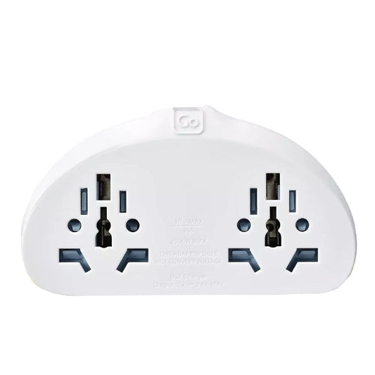 Go Travel Adapters White Go Travel World-AUS/China Adaptor Duo + USB