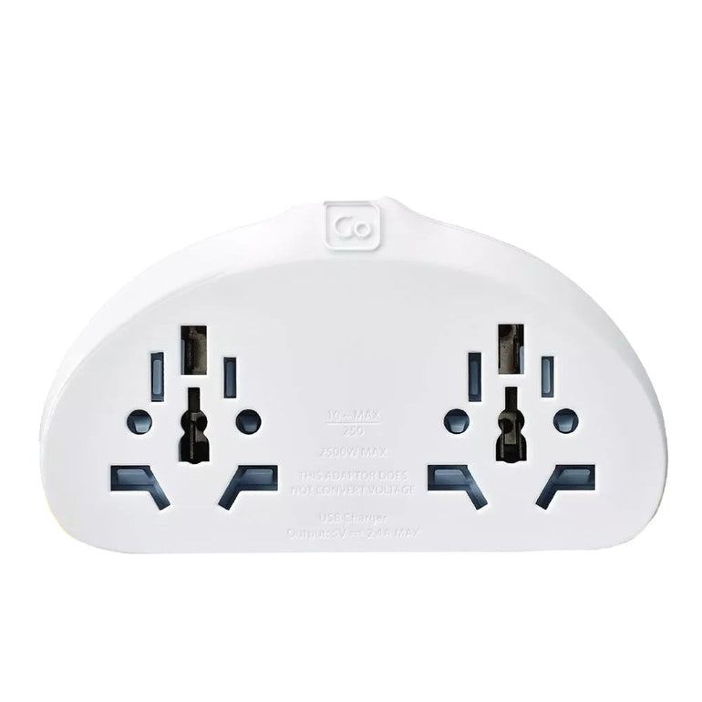 Go Travel Adapters White Go Travel World-AUS/China Adaptor Duo + USB