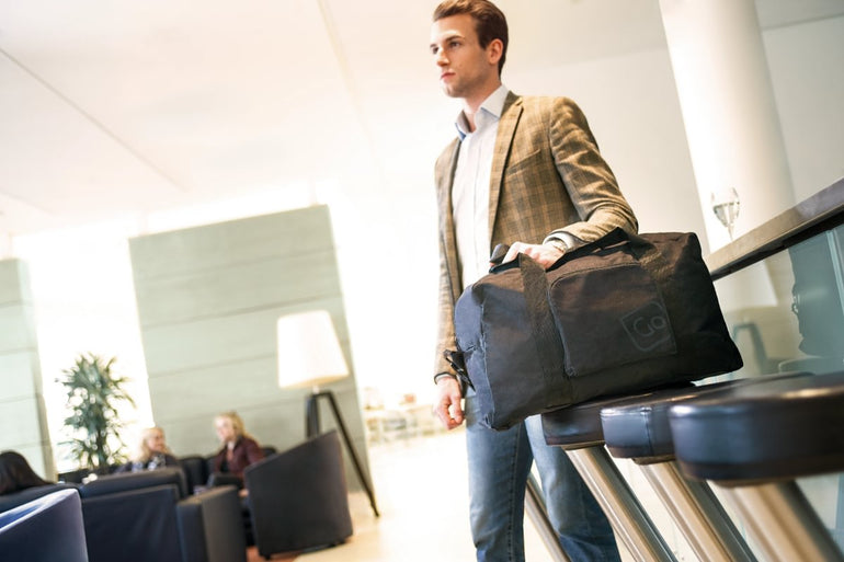 Go Travel Duffles Black Go Travel Classic Foldaway Travel Bag