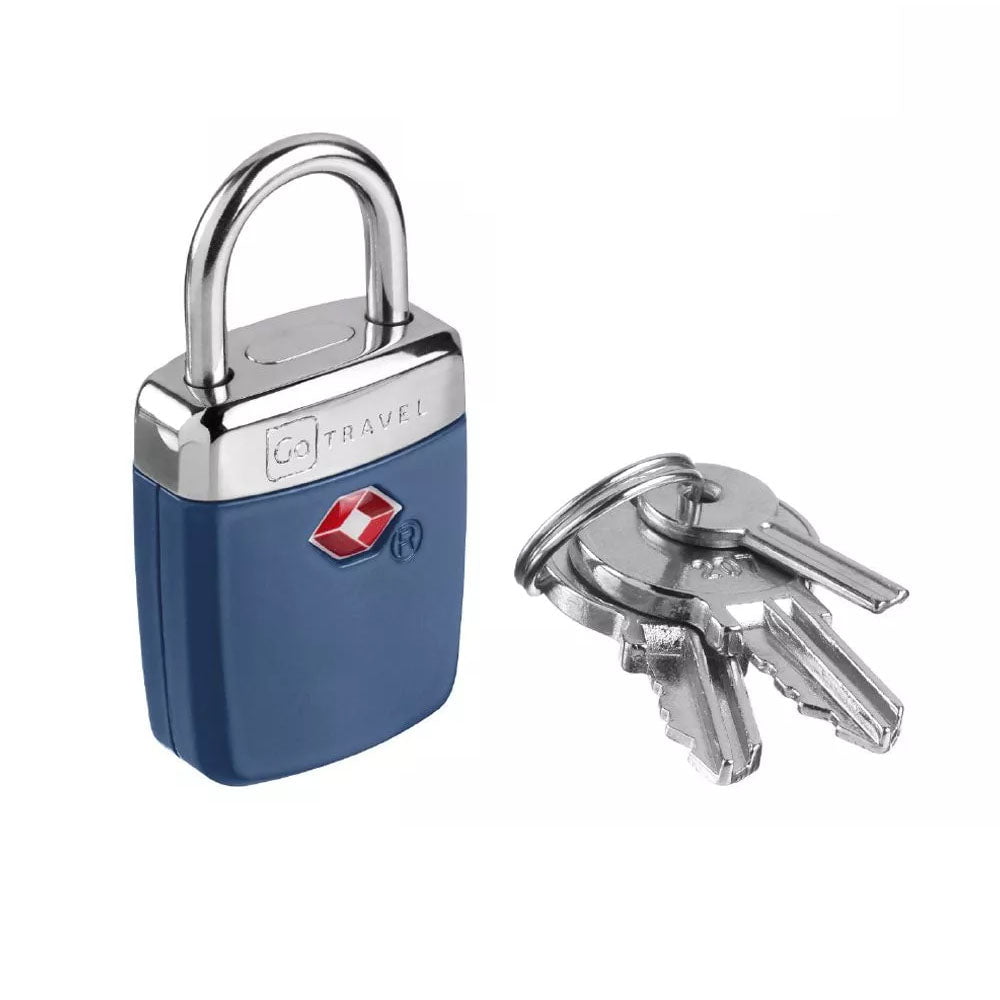Go Travel Locks Blue Go Travel Alert Key Padlock TSA