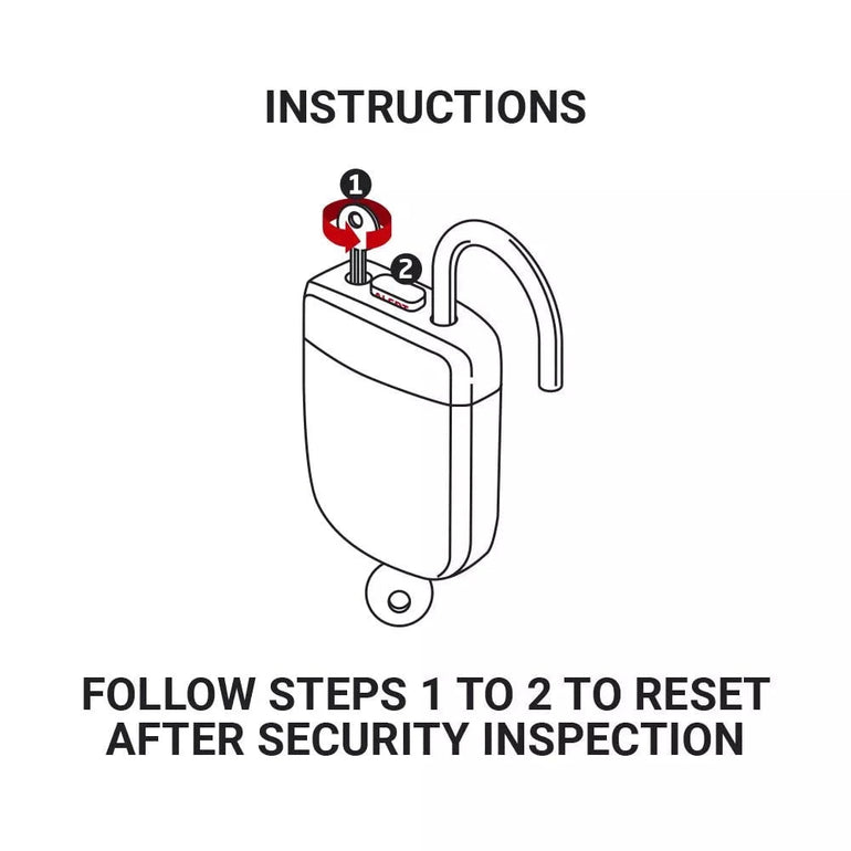 Go Travel Locks Blue Go Travel Alert Key Padlock TSA