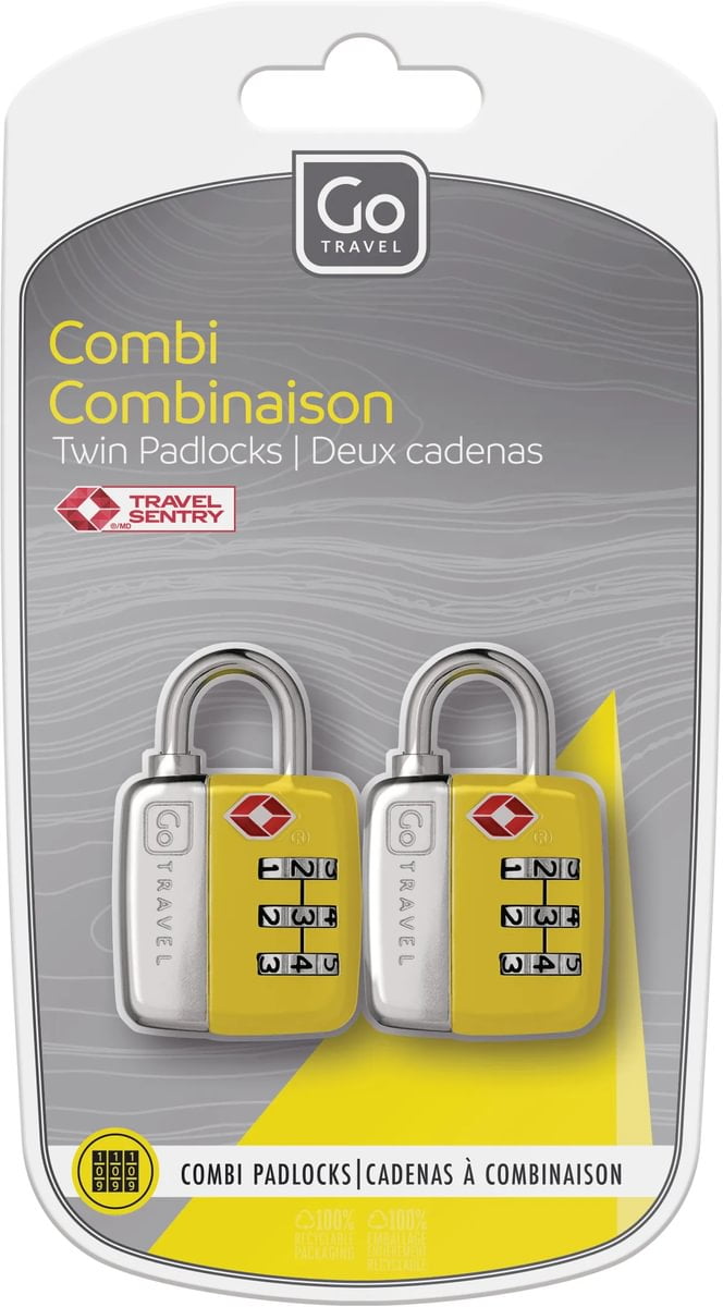 Go Travel Locks Go Travel Twin TSA Combi Padlocks