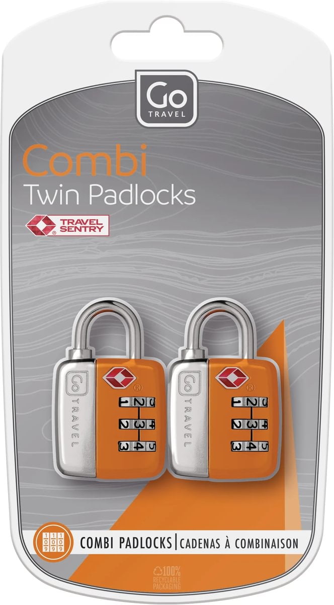 Go Travel Locks Go Travel Twin TSA Combi Padlocks