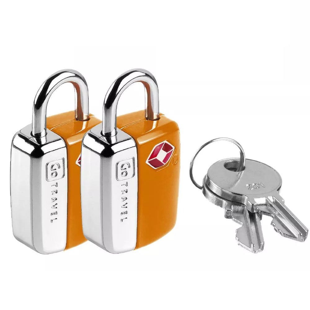 Go Travel Locks Orange Go Travel Key Lock Twin Padlocks TSA