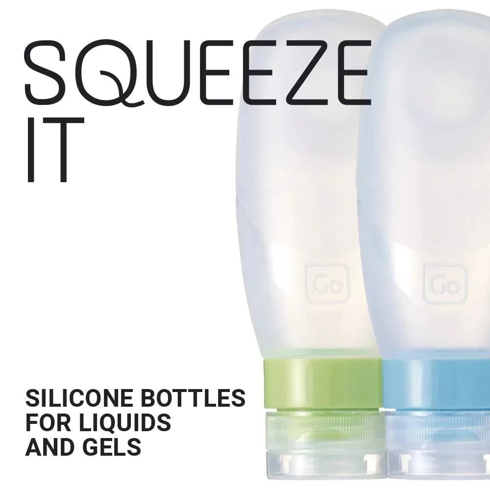 Go Travel Travel Accessories Clear Go Travel Squeezy Bottles