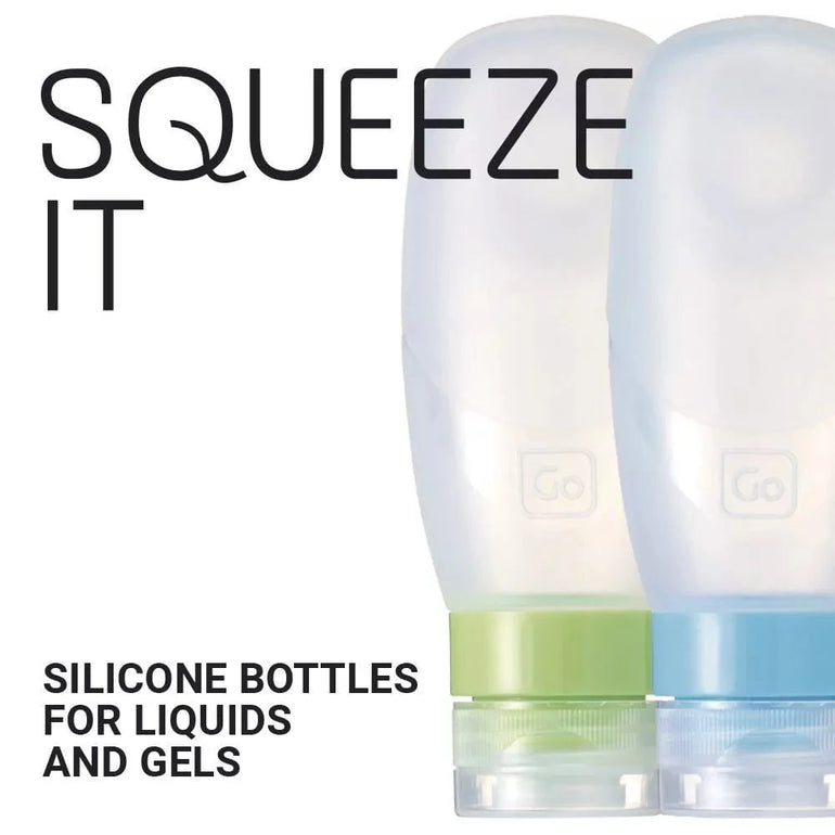 Go Travel Travel Accessories Clear Go Travel Squeezy Bottles
