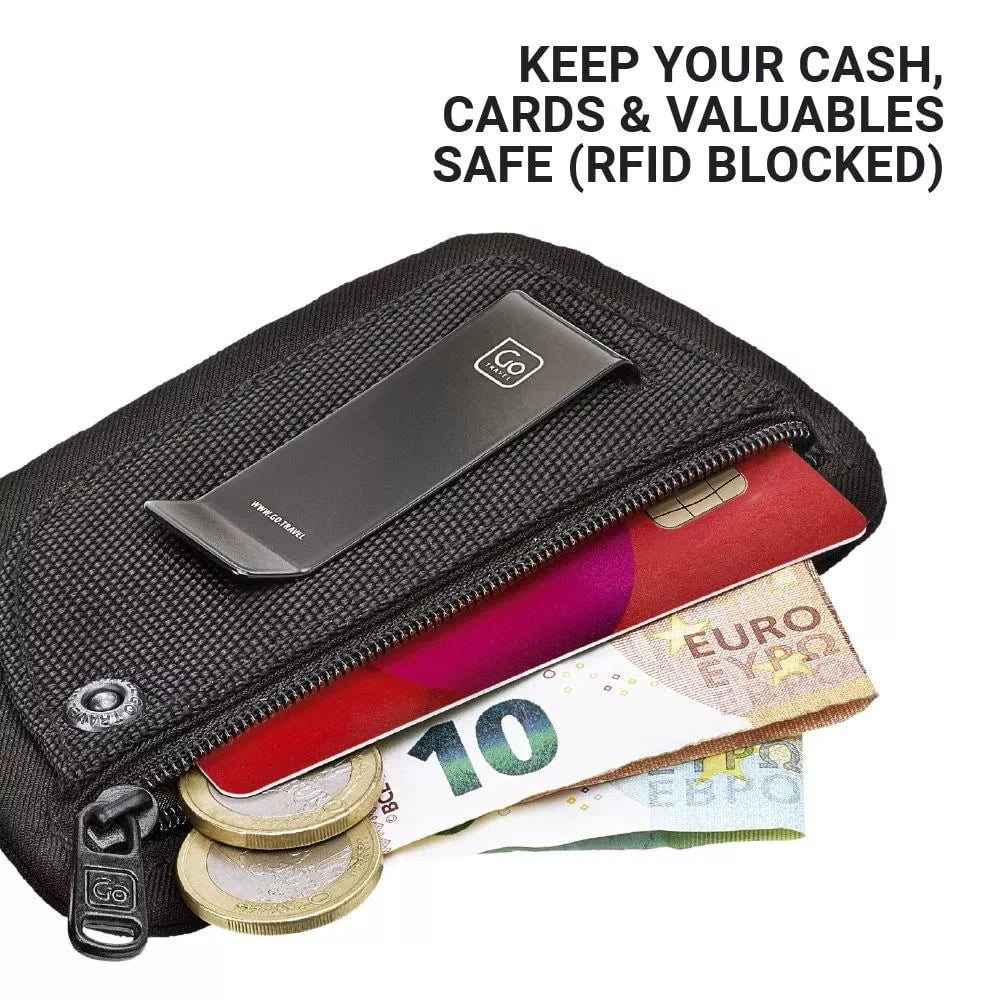 Go Travel Wallets & Money Clips Black Go Travel The Clip Pouch (RFID)