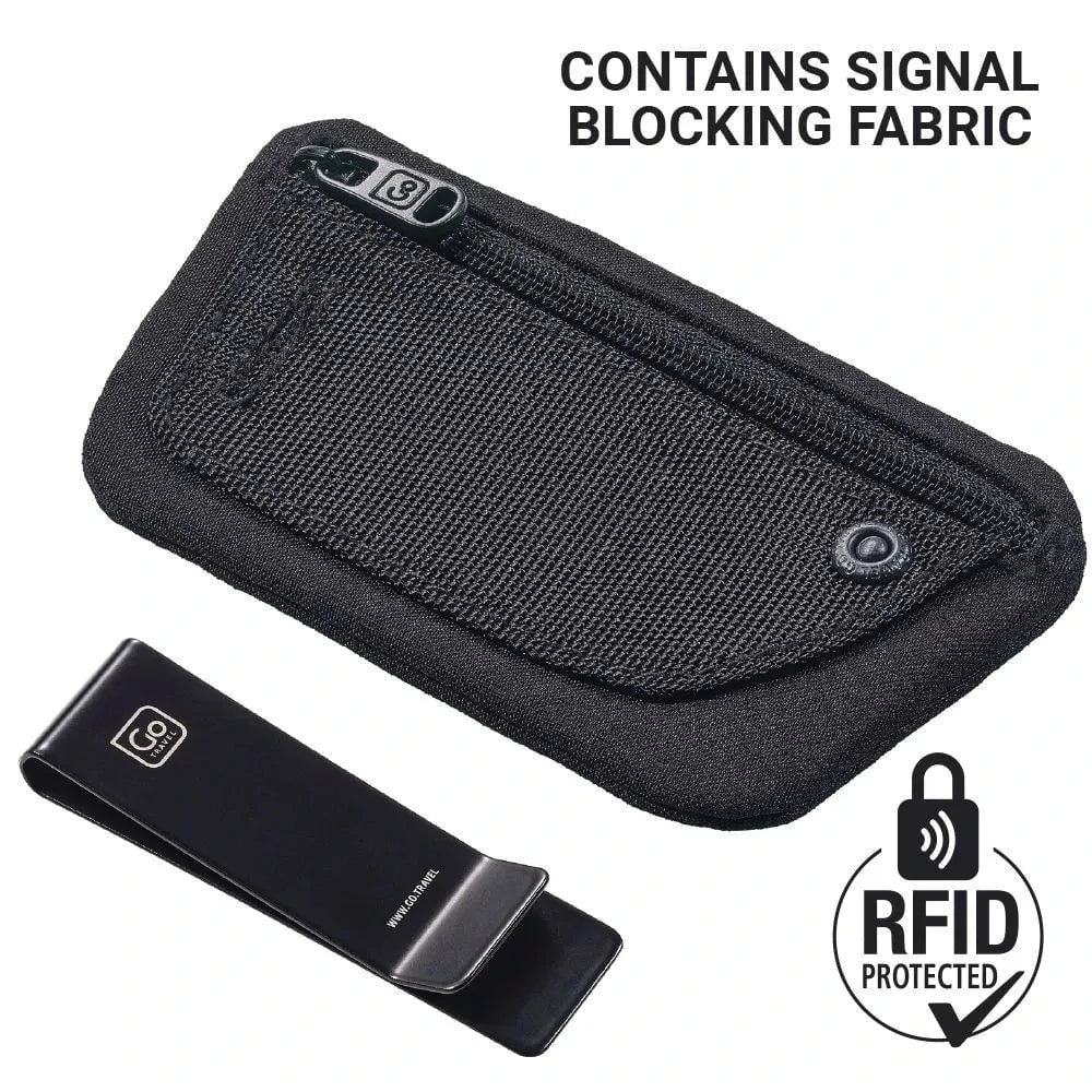 Go Travel Wallets & Money Clips Black Go Travel The Clip Pouch (RFID)