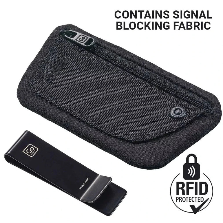 Go Travel Wallets & Money Clips Black Go Travel The Clip Pouch (RFID)
