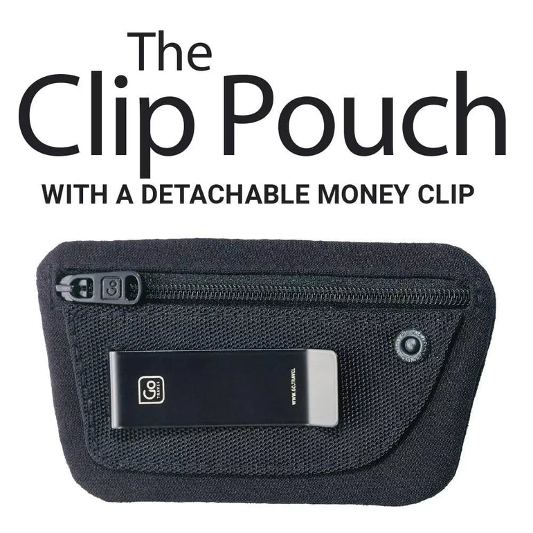 Go Travel Wallets & Money Clips Black Go Travel The Clip Pouch (RFID)