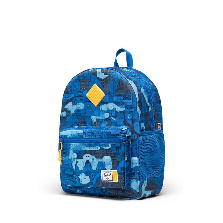 Herschel Backpacks Abstract Bricks Blue Herschel LEGO Herschel Heritage Kids Backpack - Abstract Bricks Blue