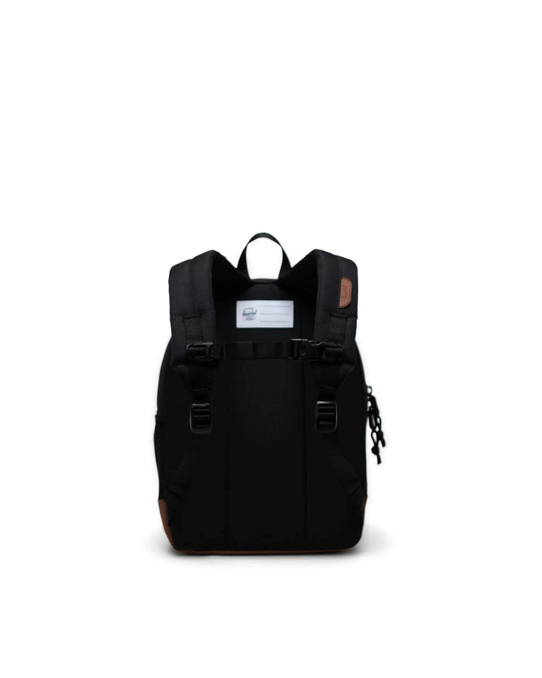 Herschel Backpacks Black/Saddle Brown Herschel Heritage Kids Backpack - Black/Saddle Brown