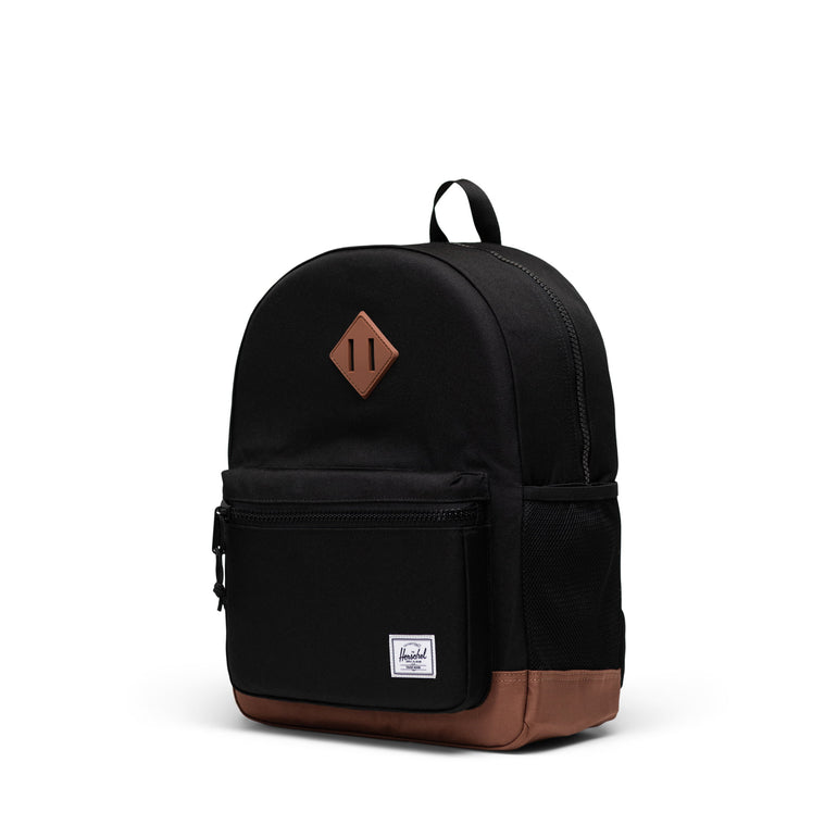 Herschel Backpacks Black/Saddle Brown Herschel Heritage Kids Backpack - Black/Saddle Brown