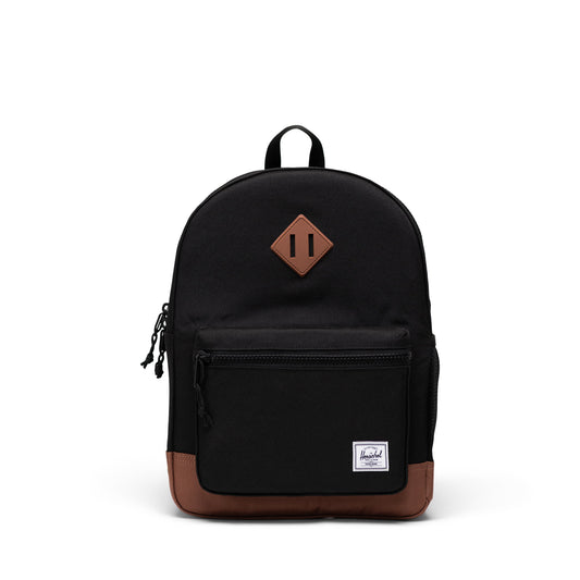 Herschel Backpacks Black/Saddle Brown Herschel Heritage Kids Backpack - Black/Saddle Brown