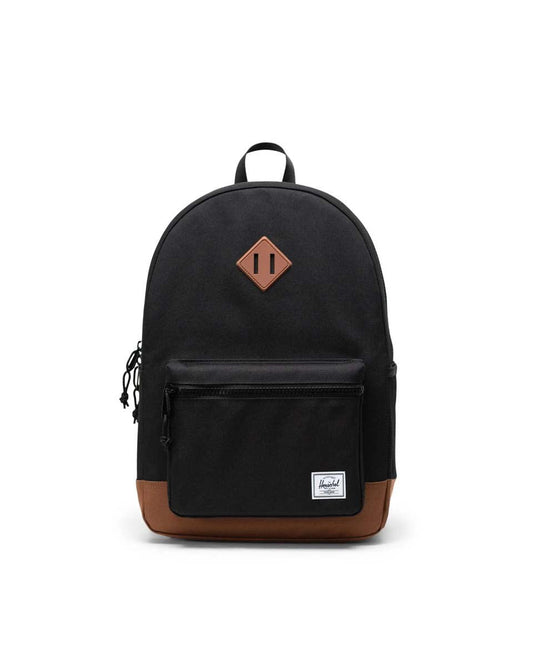 Herschel Backpacks Black/Saddle Brown Herschel Heritage Youth Backpack - Black/Saddle Brown