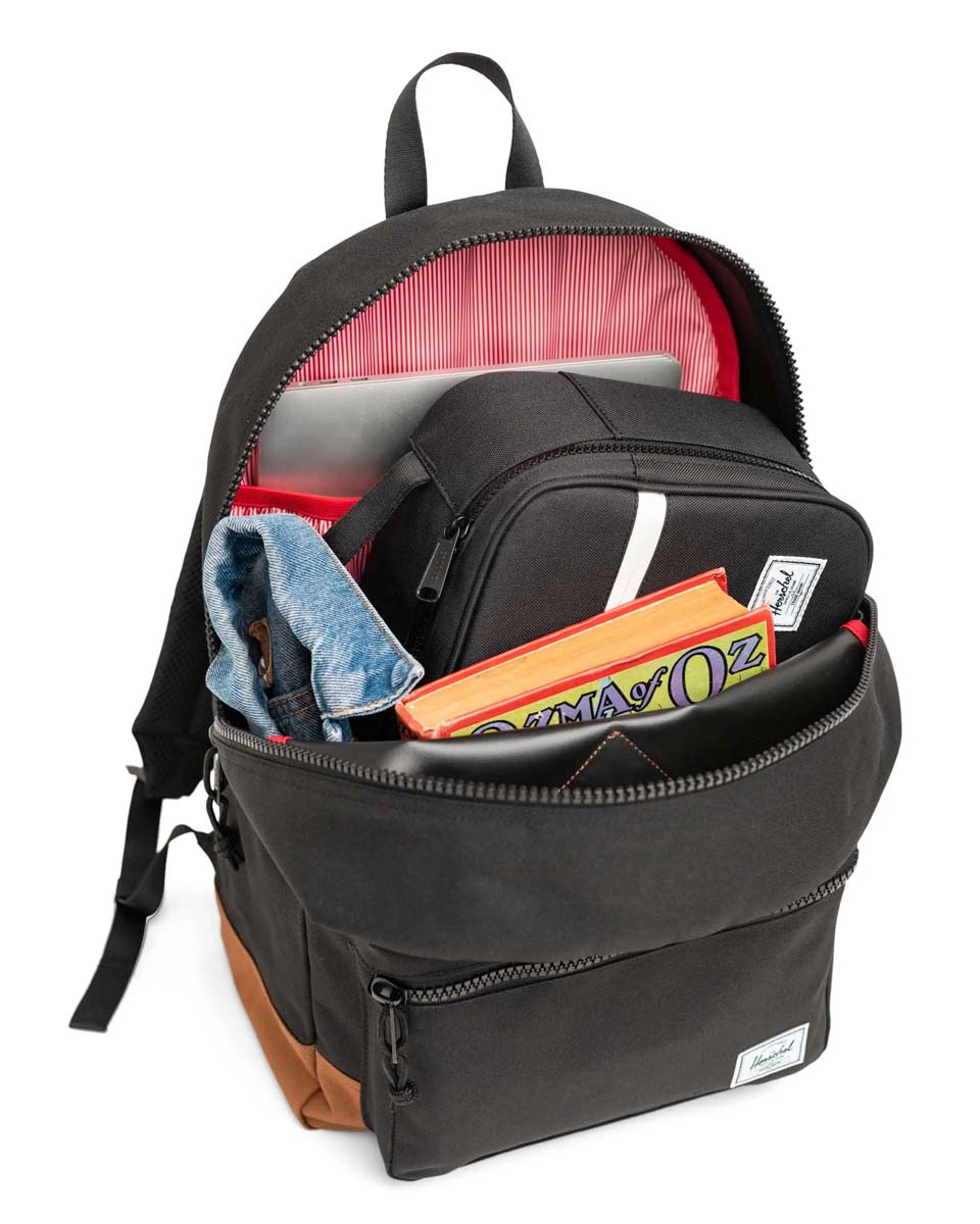 Herschel Backpacks Black/Saddle Brown Herschel Heritage Youth Backpack - Black/Saddle Brown