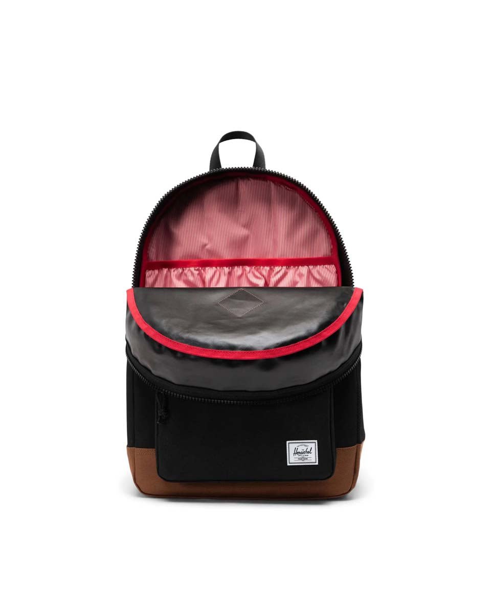Herschel Backpacks Black/Saddle Brown Herschel Heritage Youth Backpack - Black/Saddle Brown