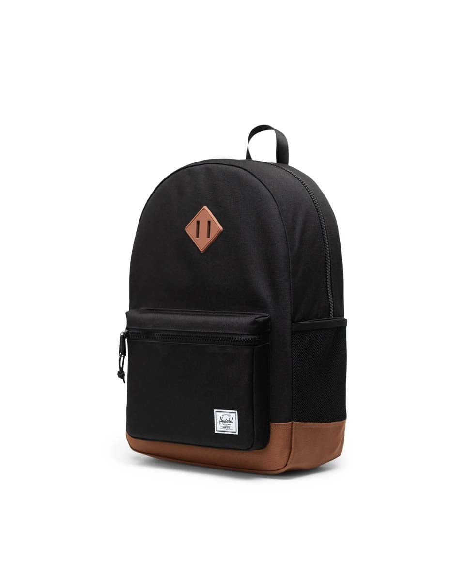 Herschel Backpacks Black/Saddle Brown Herschel Heritage Youth Backpack - Black/Saddle Brown