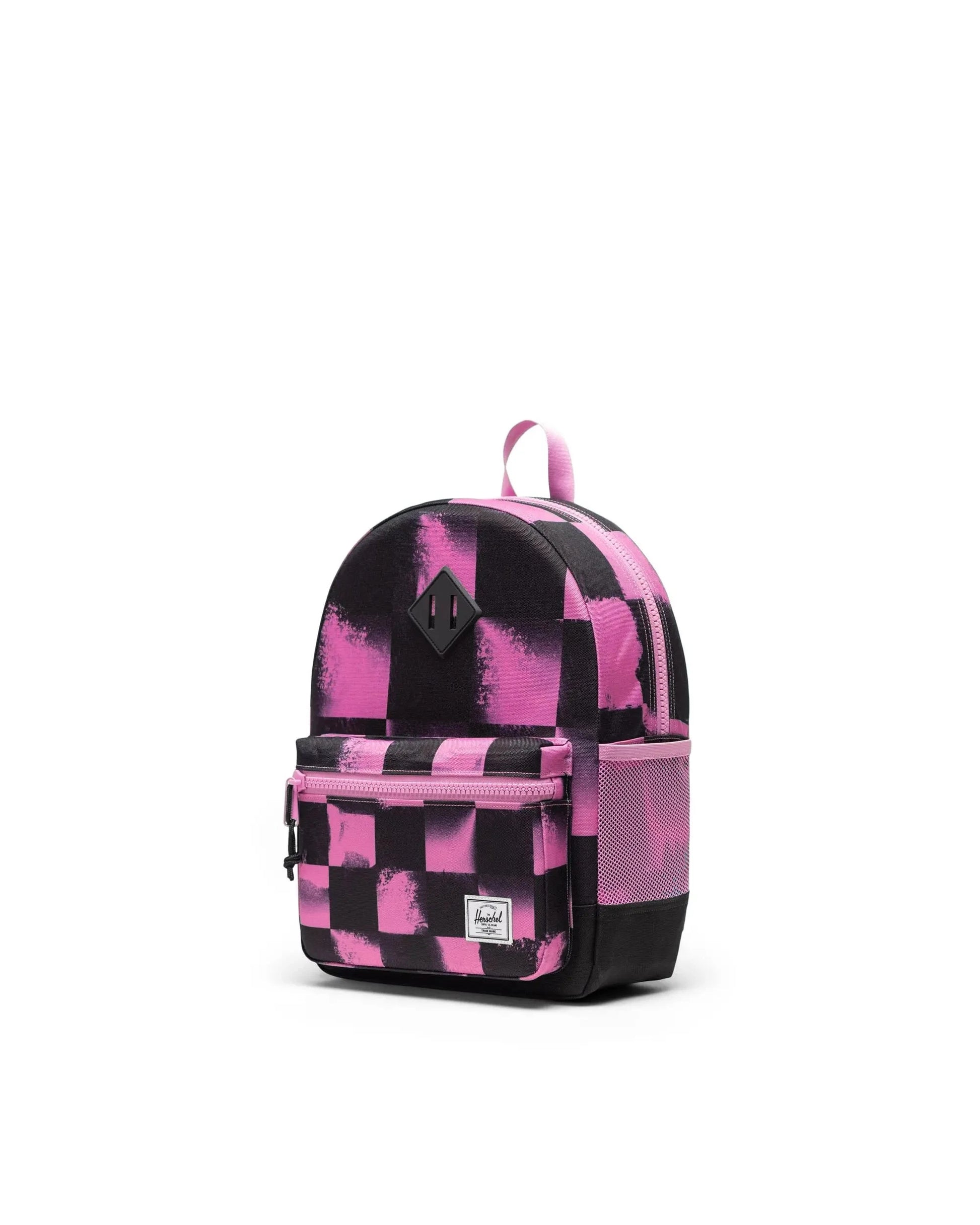 Herschel Backpacks Stencil Checker Opera Mauve Herschel Heritage Kids Backpack - Stencil Checker Opera Mauve