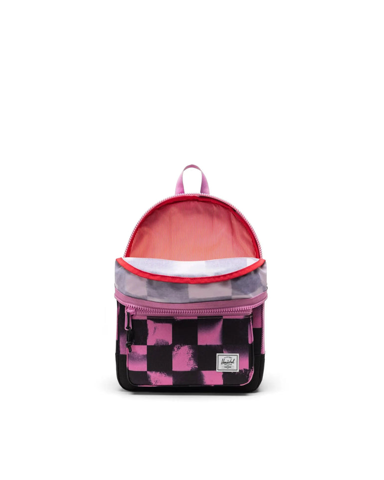 Herschel Backpacks Stencil Checker Opera Mauve Herschel Heritage Kids Backpack - Stencil Checker Opera Mauve