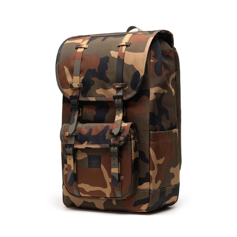 Herschel Backpacks Woodland Camo/Black Label Herschel Little America Backpack - Woodland Camo/Black Label