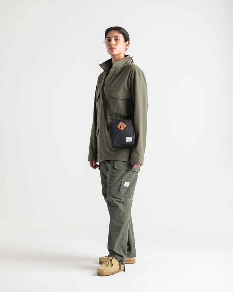 Herschel Cross-Body Bag Black Tonal Herschel Heritage Crossbody - Black Tonal