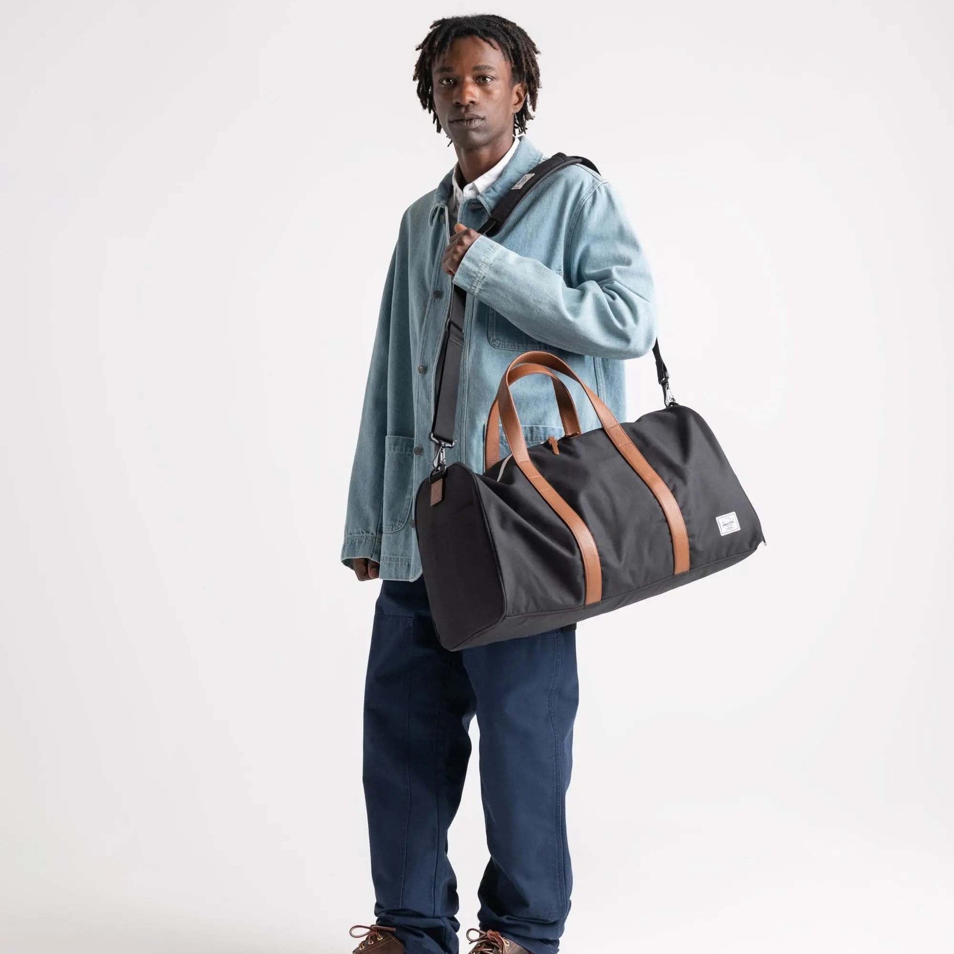 Herschel Duffles Raven Crosshatch Herschel Novel Duffle - Raven Crosshatch
