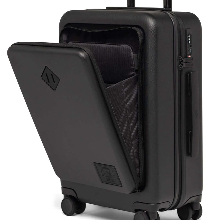 Herschel Luggage Black Herschel Heritage Hardshell Pro Large Carry On Luggage - Black