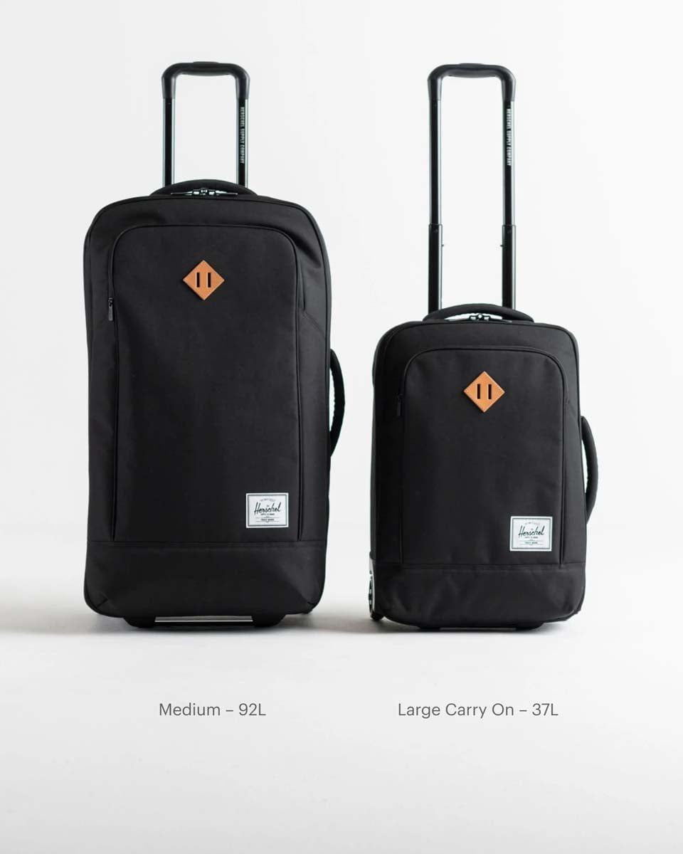 Herschel Luggage Black Herschel Heritage Softshell Large Carry On Luggage - Black