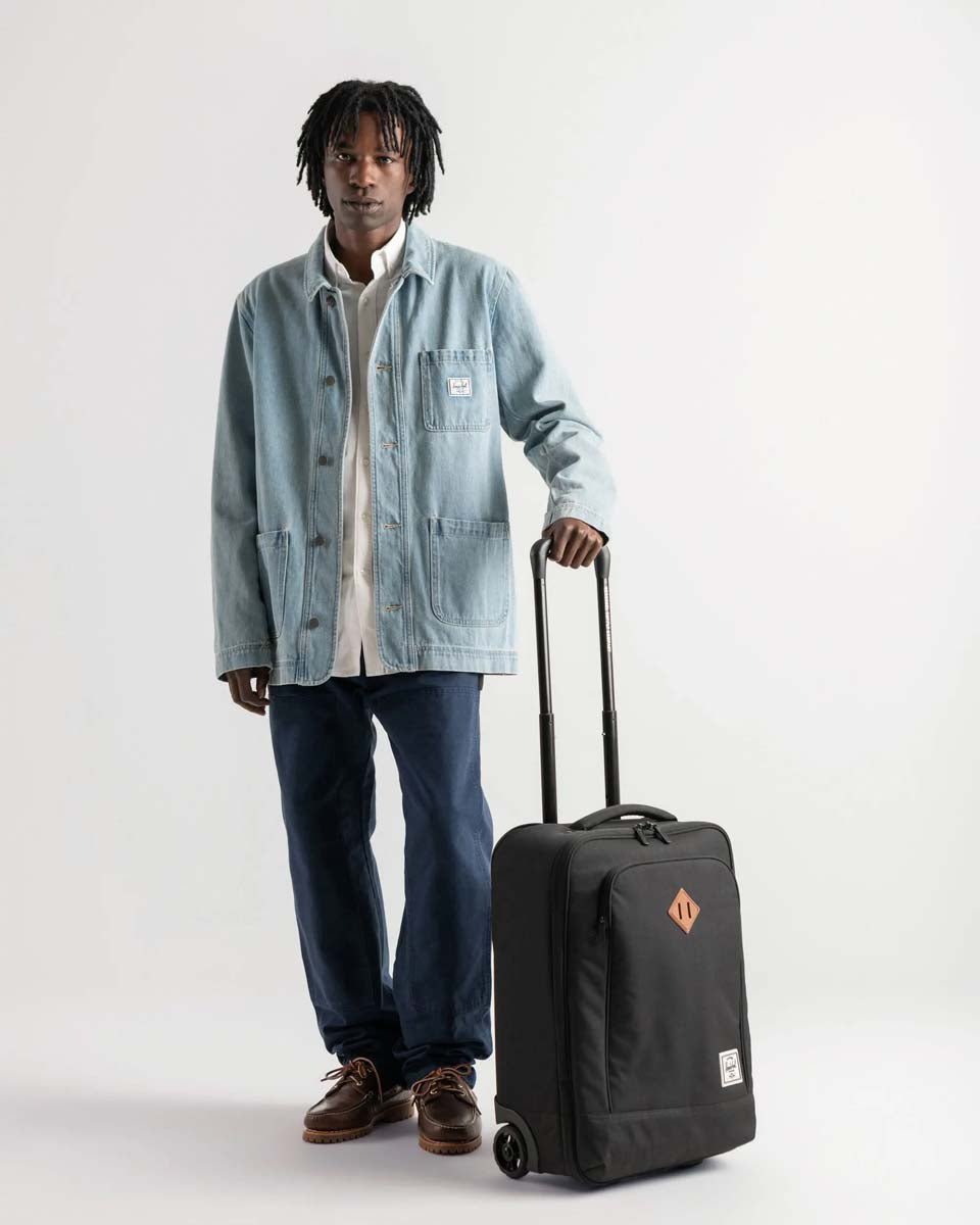 Herschel Luggage Black Herschel Heritage Softshell Large Carry On Luggage - Black