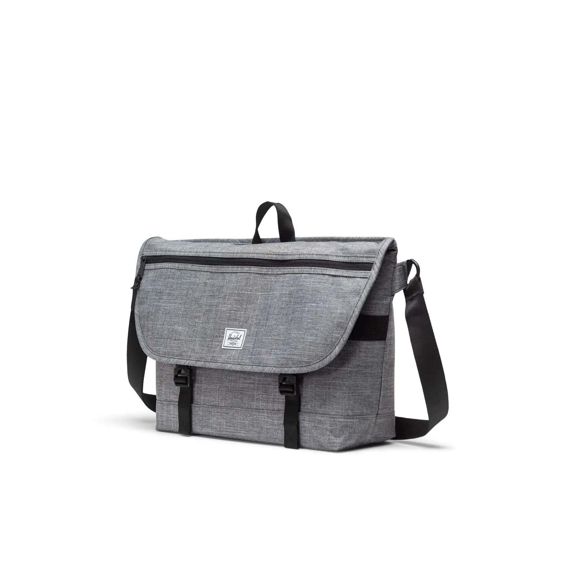 Herschel Messenger Bags Raven Crosshatch Herschel Cove Messenger - Raven Crosshatch