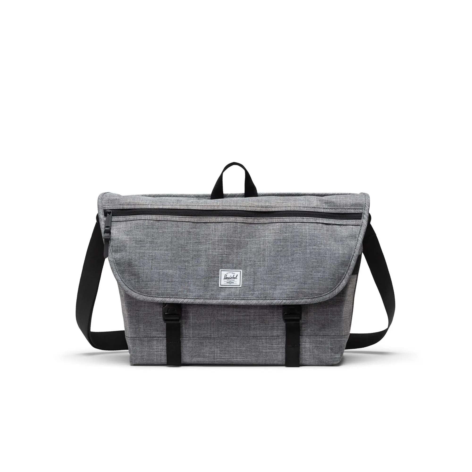 Herschel Messenger Bags Raven Crosshatch Herschel Cove Messenger - Raven Crosshatch
