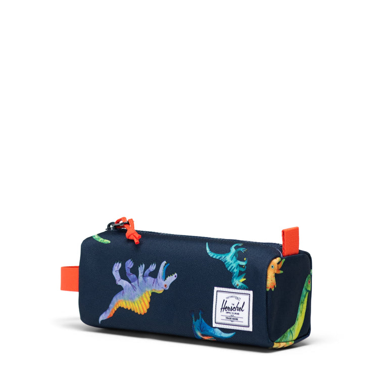 Herschel Pencil Case Watercolour Dinos Darkest Navy Herschel Settlement Pencil Case Little Herschel - Watercolour Dinos Darkest Navy