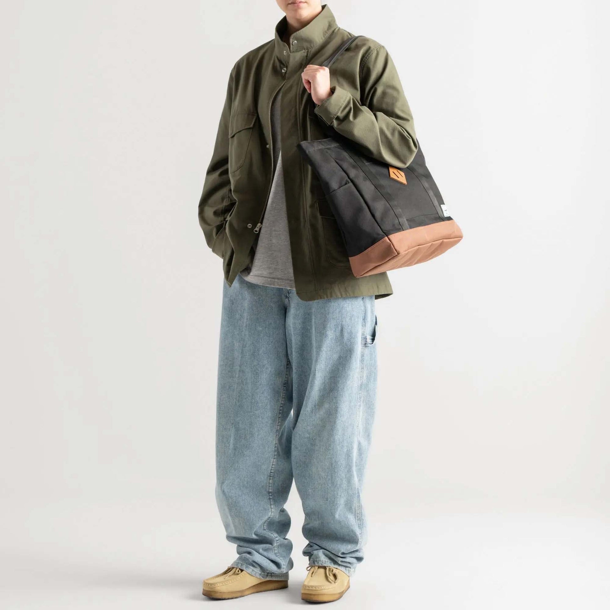 Herschel Tote Bag Black Diamond/Black Herschel Heritage Tote - Black Diamond/Black