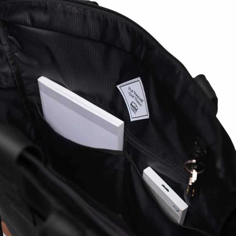 Herschel Tote Bag Black Diamond/Black Herschel Heritage Tote - Black Diamond/Black