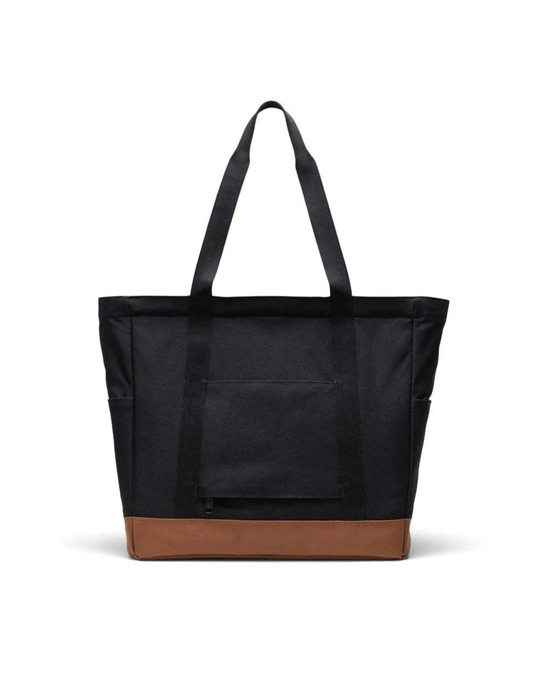Herschel Tote Bag Black/Saddle Brown Herschel Heritage Tote - Black/Saddle Brown