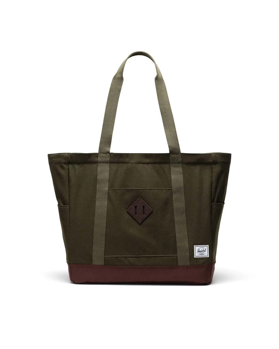 Herschel Tote Bag Ivy Green/Chicory Coffee Herschel Heritage Tote - Ivy Green/Chicory Coffee