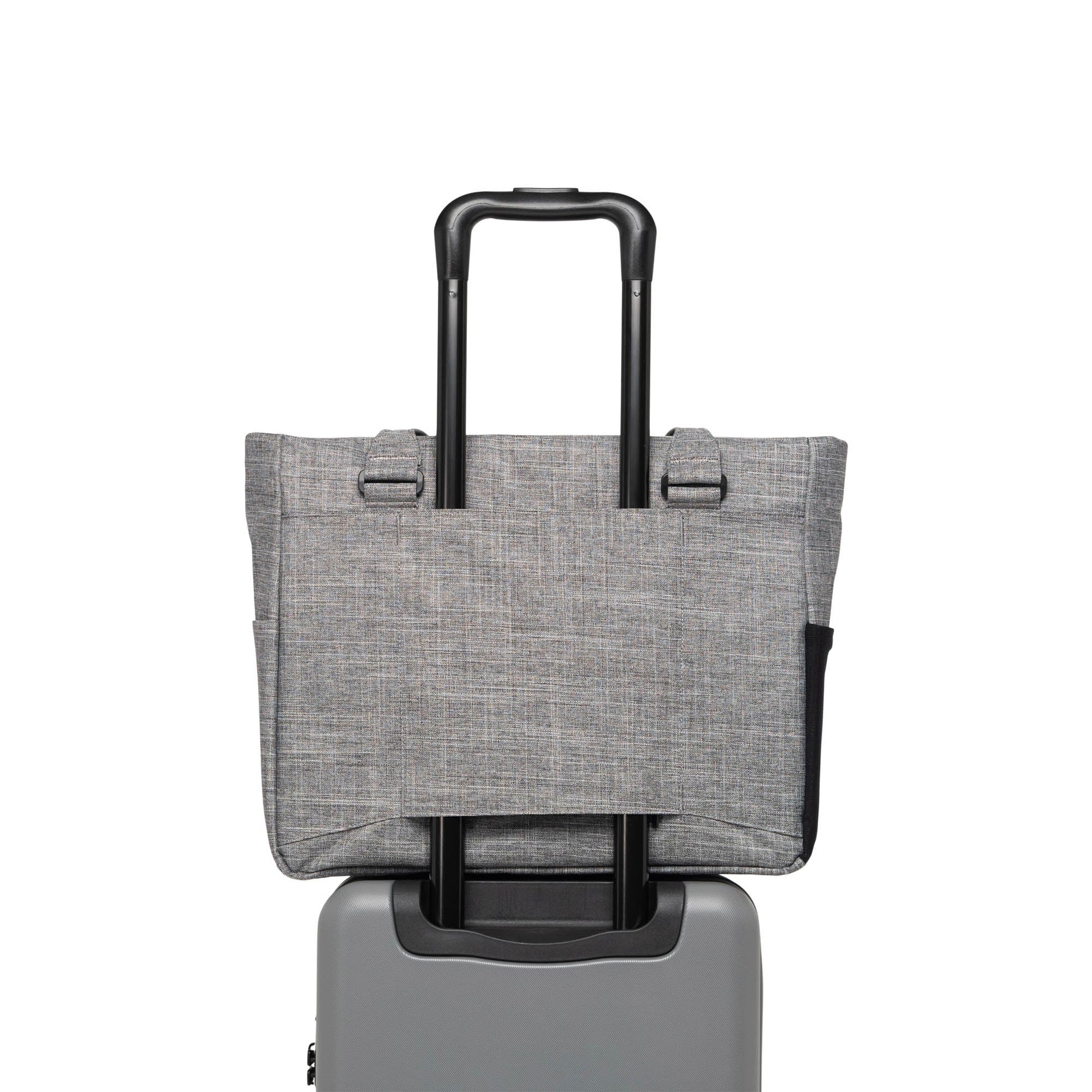Herschel Tote Bag Raven Crosshatch Herschel Kaslo Tote Tech - Raven Crosshatch