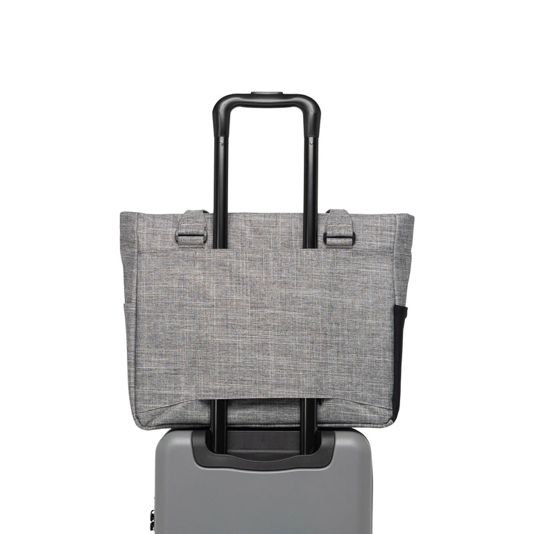 Herschel Tote Bag Raven Crosshatch Herschel Kaslo Tote Tech - Raven Crosshatch