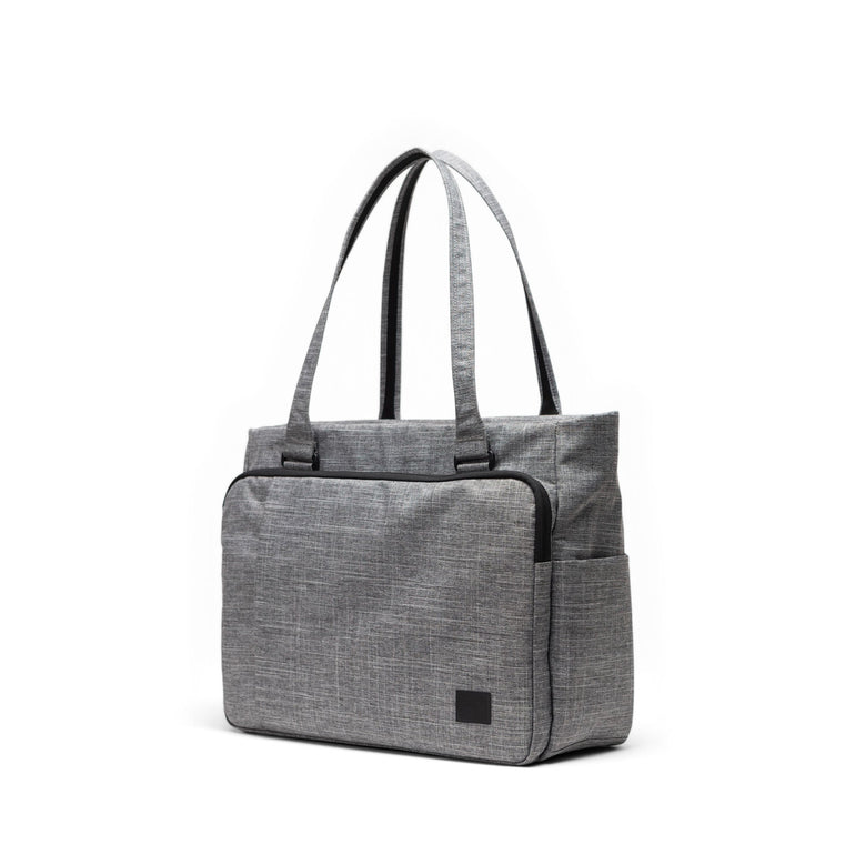 Herschel Tote Bag Raven Crosshatch Herschel Kaslo Tote Tech - Raven Crosshatch