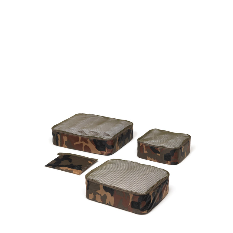 Herschel Travel Accessories Woodland Camo/Black Label Herschel Kyoto Packing Cubes - Woodland Camo/Black Label