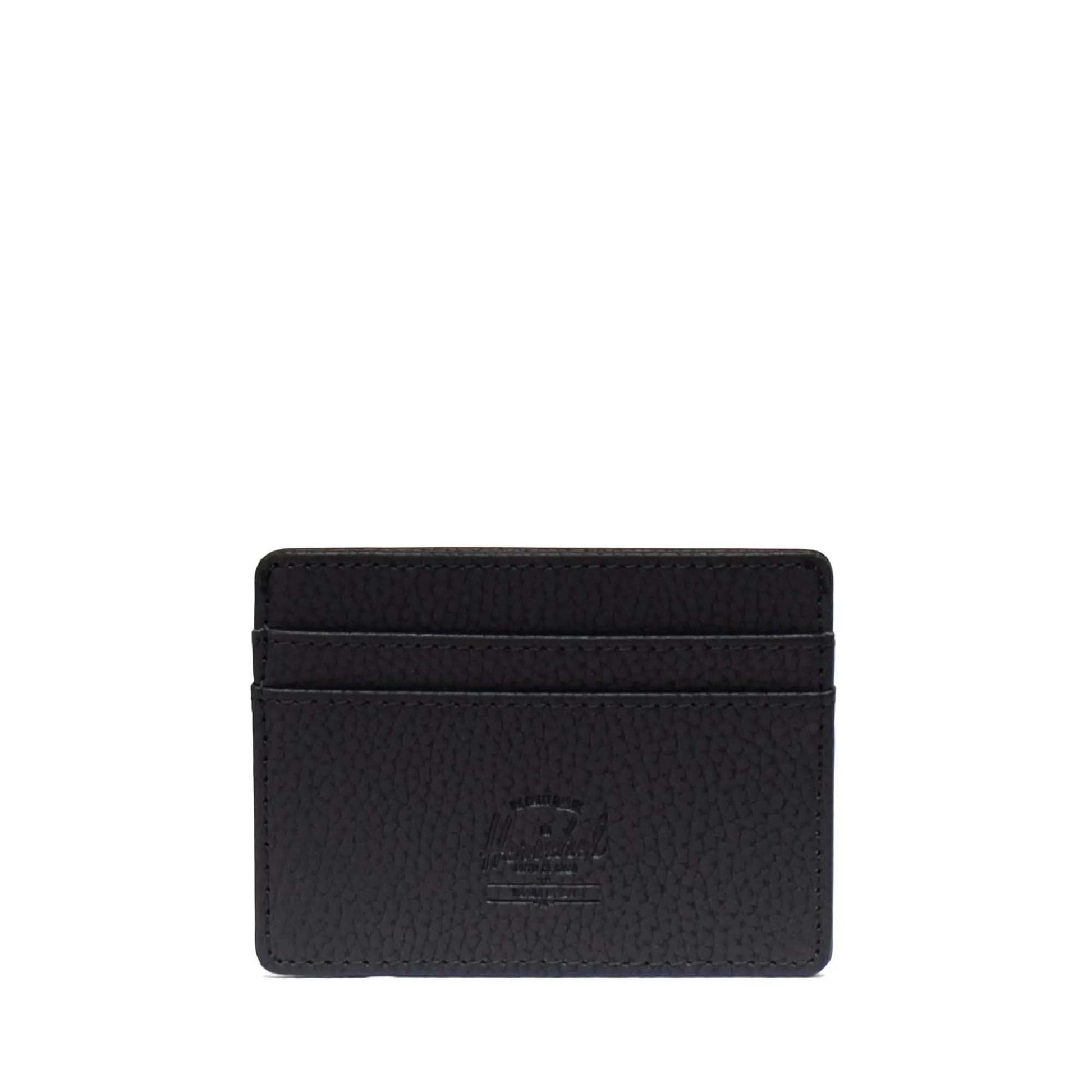 Herschel Wallets Black Herschel Charlie Cardholder Vegan Leather - Black
